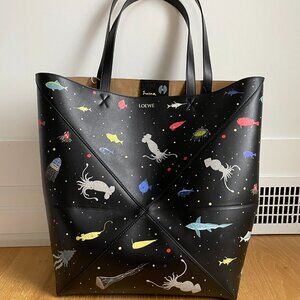 Deep Sea XL Puzzle Fold tote in shiny calfskin NEW WITH TAGS